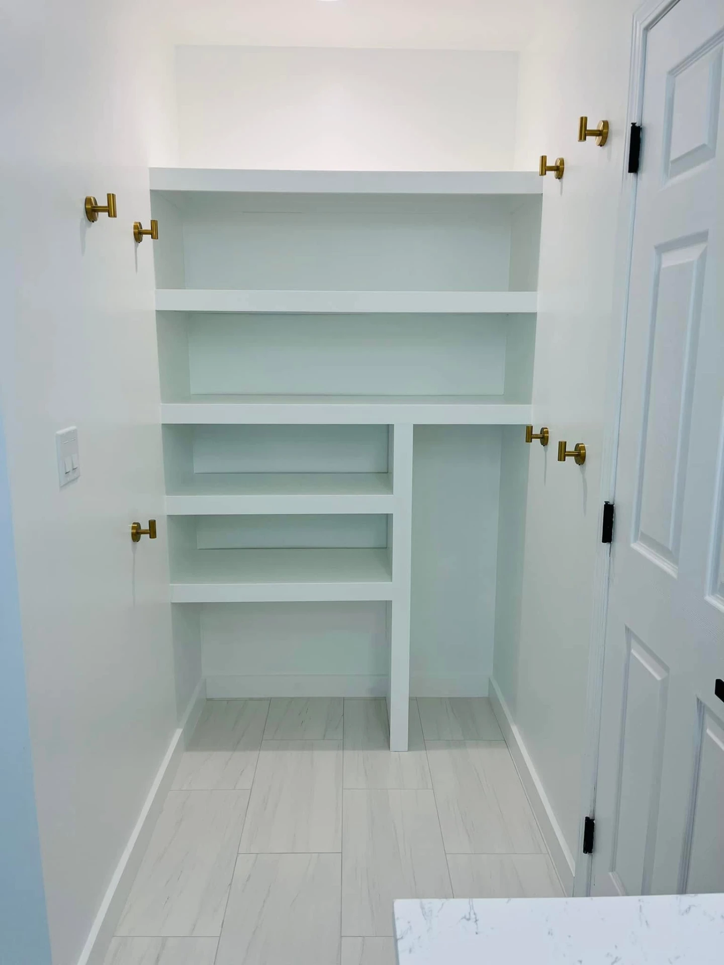Built-In Linen Shelving